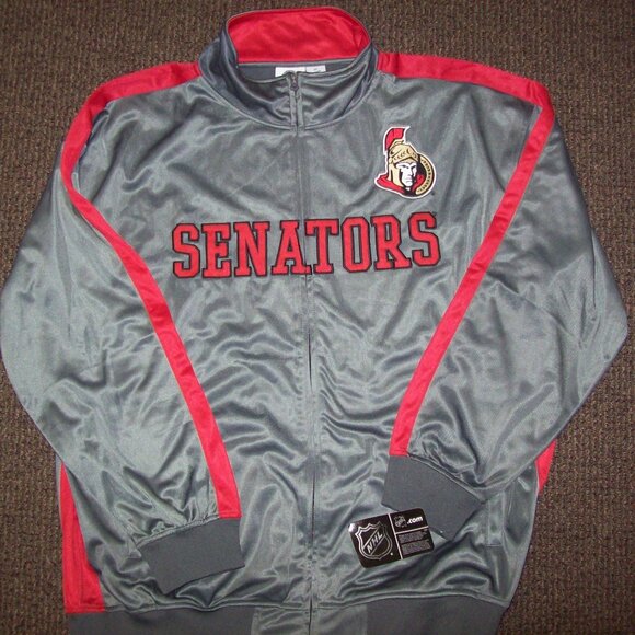 Ottawa SENATORS NHL Full Zip Track Jacket GRAY 2X-TALL, 3X - Picture 1 of 4